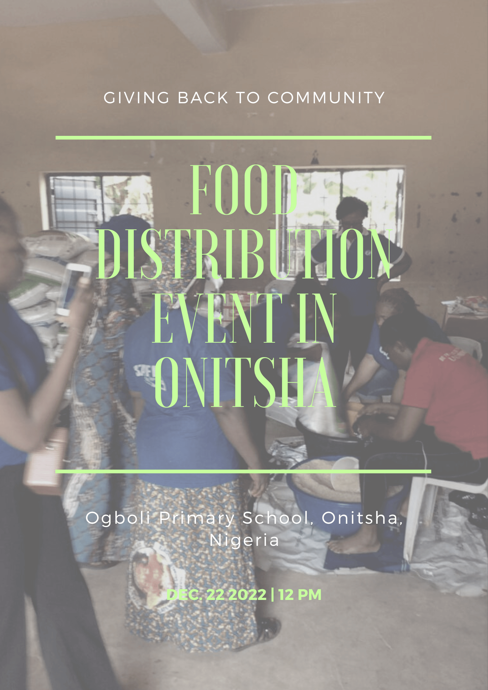 Food Distribution Event in Onitsha