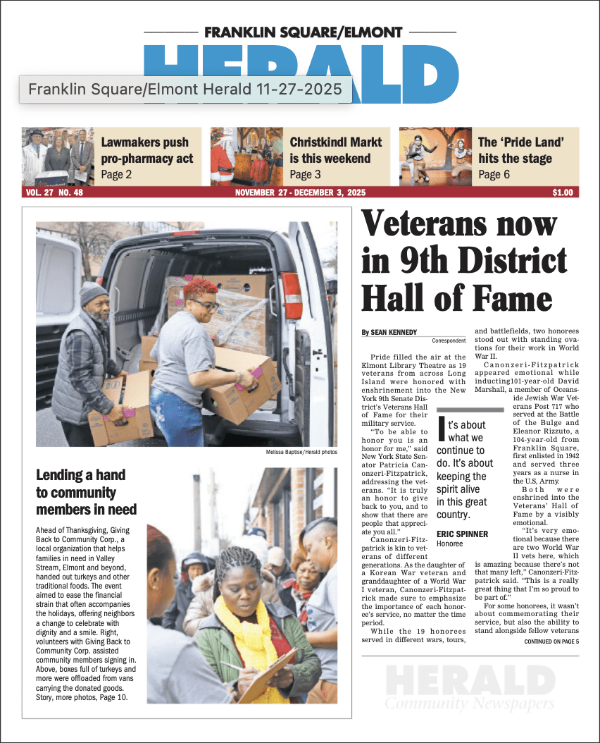 HERALD PUBLICATION: Lending a hand to Communities in need